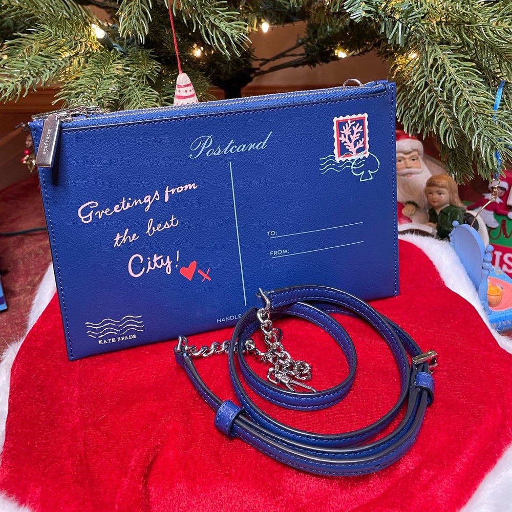 Kate Spade PostCard Novelty Clutch/ Crossbody (NWOT)